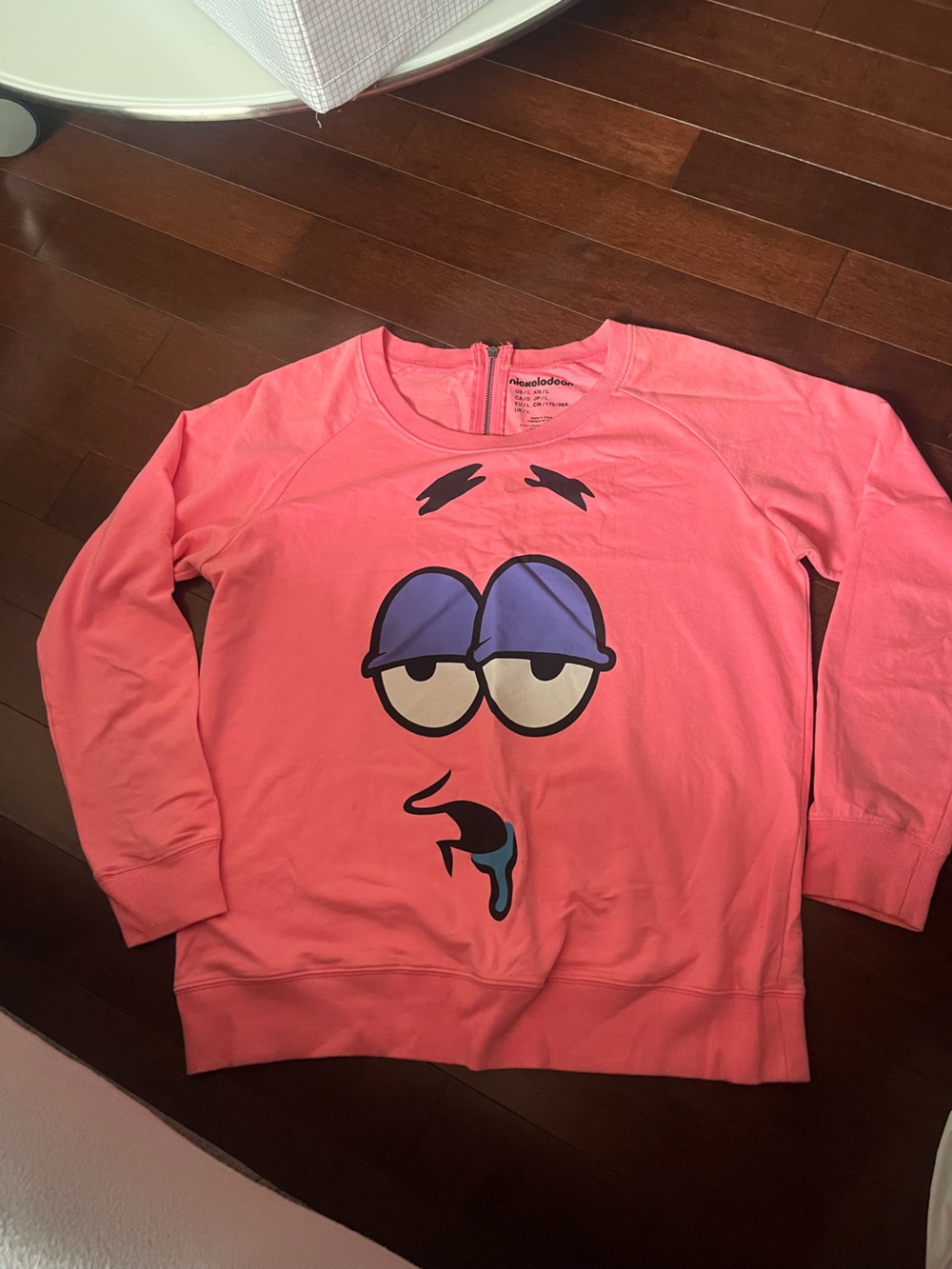 Nickelodeon Patrick Stat Pink Character Long Sleeve Top